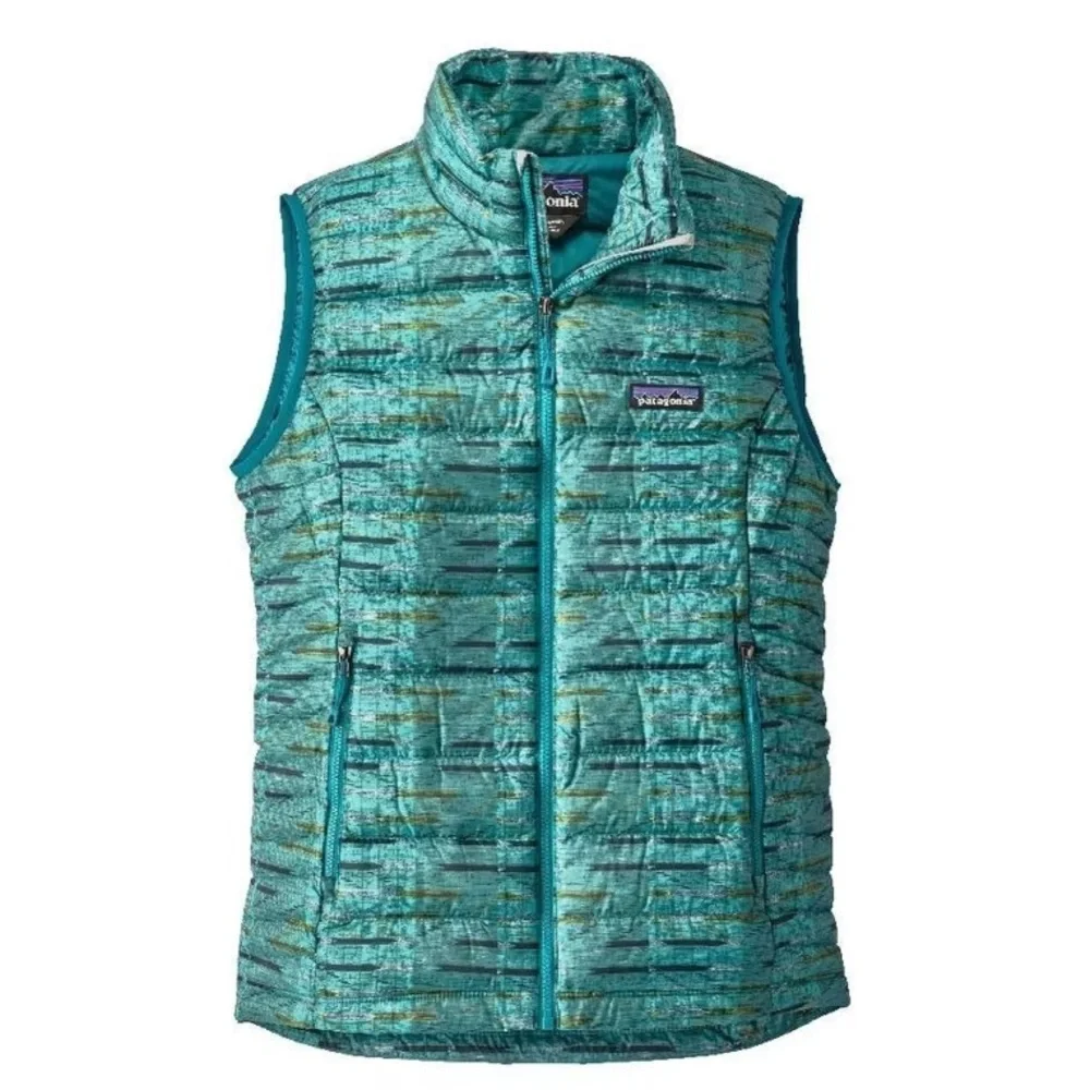 Patagonia Women's Down Sweater Vest Puffer Goose Down Fill Elwha Ikat Size Small